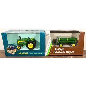 Ertl John Deere 630LP Tractor & Flare Box Wagon Diecast 1/43 Lot Railway Design